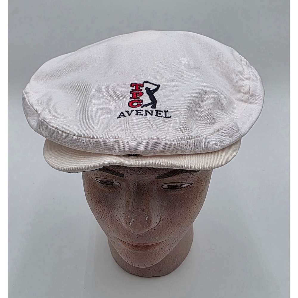 Imperial Headwear TPC Avenel Golf Flat Cap White Mesh Lining Adjustable Snap Hat